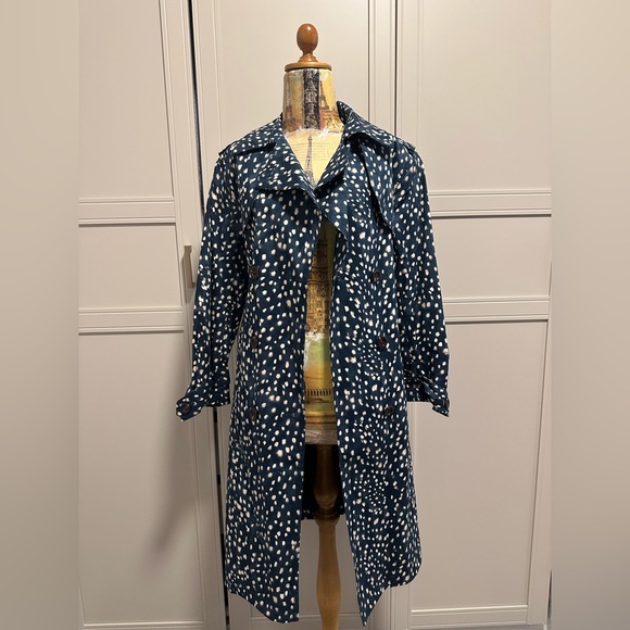Ann Taylor Spotted Modern Trench Coat - Picture 6 of 7